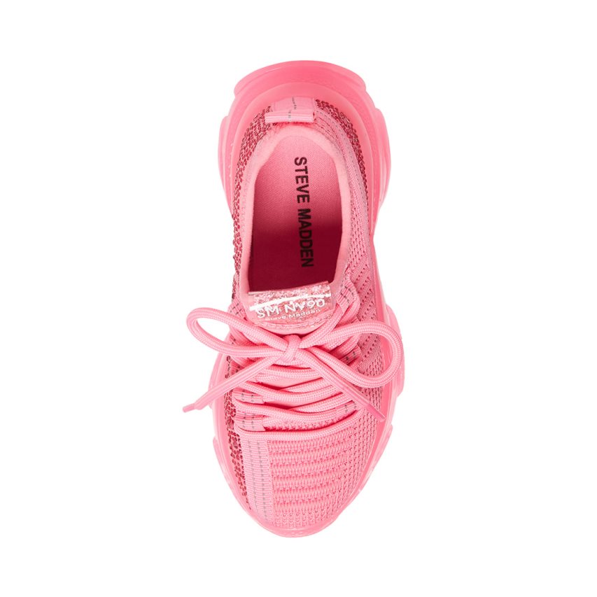 Pink Steve Madden Jmaxima Neon Kids' Sneakers | PH 6391MNE